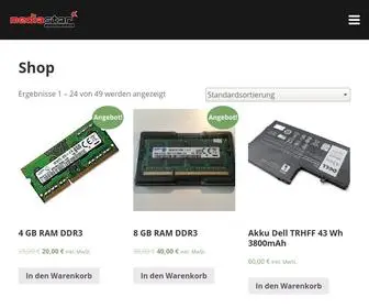 Mediastar.at(Hochwertige gebrauchte Business Laptops) Screenshot