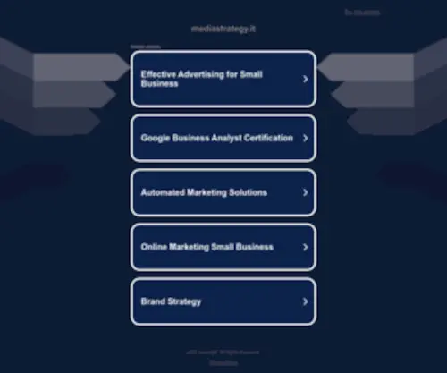Mediastrategy.it(Media Strategy) Screenshot
