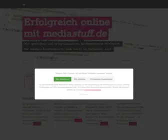 Mediastuff.de(Erfolgreich online mit Webseiten von) Screenshot