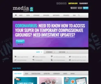 Mediasuper.com.au(Media Super) Screenshot