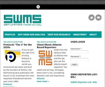 Mediasurvey.com(Sam Whitmore's Media Survey) Screenshot