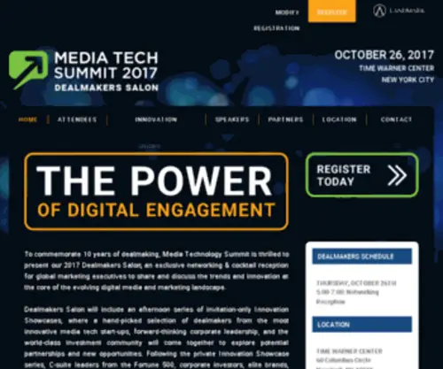 Mediatechsummit.com(Dealmakers Digital 2018) Screenshot