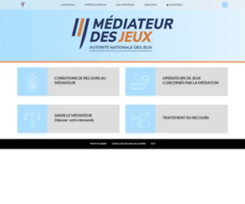 Mediateurdesjeuxenligne.fr(Mediateurdesjeuxenligne) Screenshot