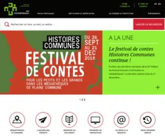 Mediatheques-Plainecommune.fr(Accueil) Screenshot