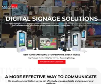 Mediatile.com(Digital signage) Screenshot