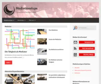 Mediationslupe.de(Mediationslupe) Screenshot
