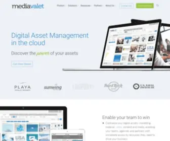 Mediavalet.com(As the market leading digital asset management (DAM)) Screenshot