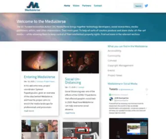 Mediaverse-H2020.eu(A universe of media assets at your fingertips) Screenshot