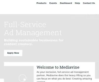 Mediavine.com(Full-Service Ad Management) Screenshot