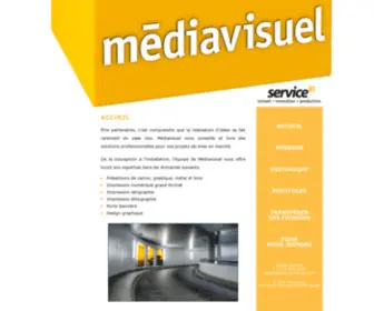 Mediavisuel.com(Produits et services) Screenshot