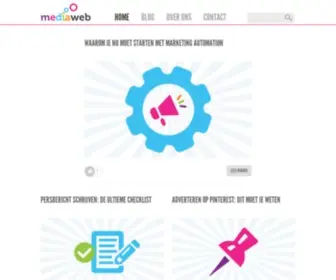 Mediaweb.nl(Blijf op de hoogte van de laatste ontwikkelingen in digital marketing) Screenshot