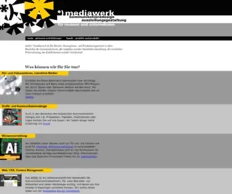 Mediawerk.de(Kommunikationsdesign von mediawerk hamburg: multimedia) Screenshot