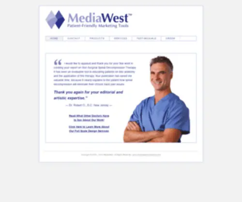 Mediawestpublications.com(Patient-Friendly Marketing Tools) Screenshot