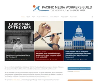 Mediaworkers.org(Pacific Media Workers Guild) Screenshot