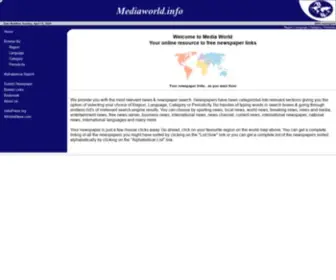 Mediaworld.info(Newspaper links from all over the World) Screenshot