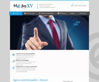 Mediaxv.fr(Agence de communication web sur Montpellier dans l'Hérault) Screenshot