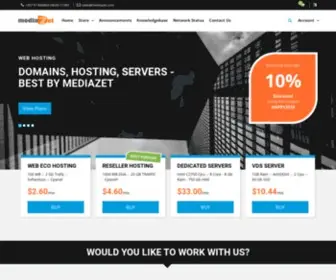 Mediazet.com(Fully Managed Web) Screenshot