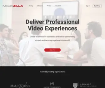 Mediazilla.com(Deliver professional video) Screenshot