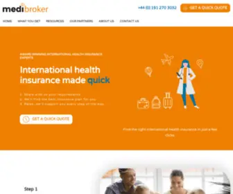 Medibroker.co.uk(International health insurance made simple) Screenshot