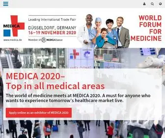 Medica-Tradefair.com(World Forum for Medicine) Screenshot