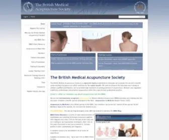 Medical-Acupuncture.co.uk(The British Medical Acupuncture Society) Screenshot