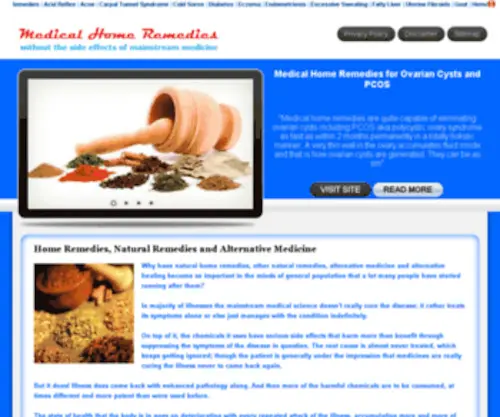Medical-Home-Remedies.com(Blog for sharing knowledge related to medical home remedies) Screenshot