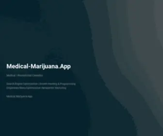 Medical-Marijuana.app(Cannabis and Marijuana Digital Marketing Agency) Screenshot