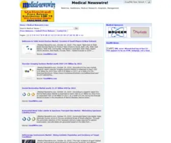 Medical-Newswire.com(Medical News and Press Release Service for Medical Industry) Screenshot