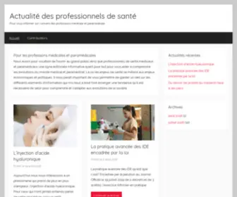 Medical-Paramedical.com(Actualité des professionnels de santé) Screenshot