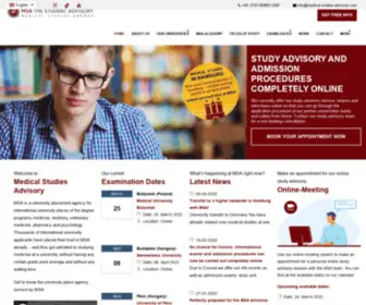 Medical-Studies-Advisory.com(Studying Medicine Abroad) Screenshot