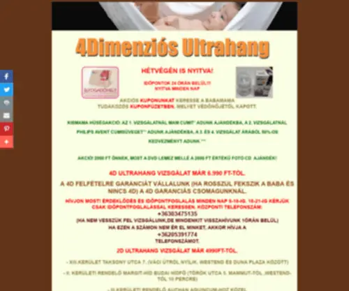 Medical4Dultrahang.hu(4D ultrahang (BabamoziFt) Screenshot