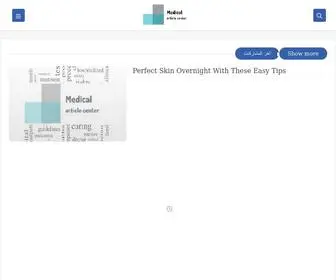 Medicalarticlecenter.com(Medical article center) Screenshot