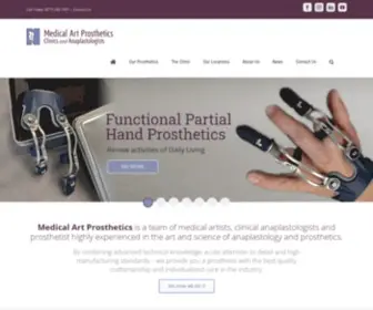 Medicalartprosthetics.com(The Clinical Art & Science of Anaplastology and Prosthetics) Screenshot