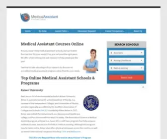 Medicalassistantcoursesonline.net(Top Online Medical Assistant Schools and Programs for 2020) Screenshot