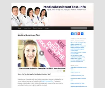 Medicalassistanttest.info(Medical Assistant Test) Screenshot