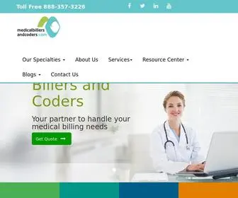 Medicalbillersandcoders.com(Medical Billing Services) Screenshot