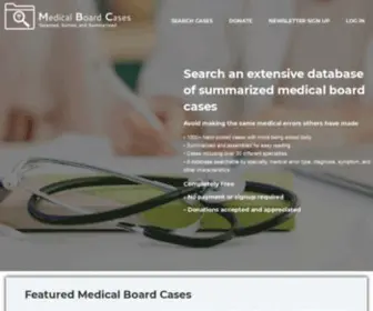 Medicalboardcases.com(Medical Board Cases) Screenshot