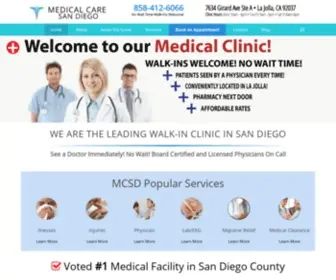 Medicalcaresandiego.com(Fast & Convenient Walk) Screenshot