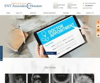 Medicalcenterent.com(Medical Center ENT Associates Houston) Screenshot