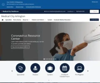 Medicalcityarlington.com(HCA geo) Screenshot