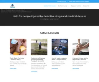 Medicalclaimcenter.com(Drug and device information) Screenshot