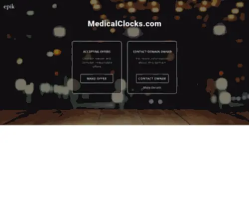 Medicalclocks.com(Make an Offer if you want to buy this domain. Your purchase) Screenshot