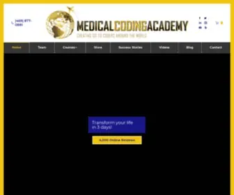 Medicalcodingacademy.org(Online and In) Screenshot