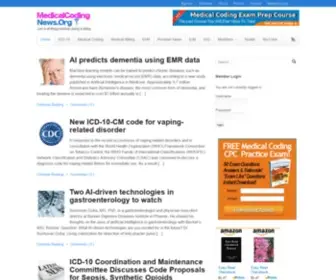 Medicalcodingnews.org(Medical coding) Screenshot