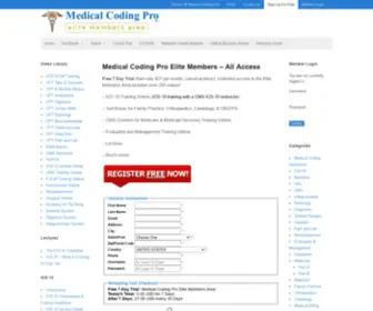 Medicalcodingpromembers.com(Membership Options) Screenshot