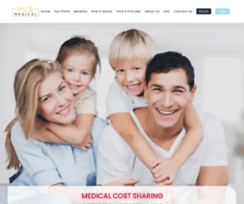 Medicalcostsharing.com(Medical Cost Sharing Christian Healthcare) Screenshot