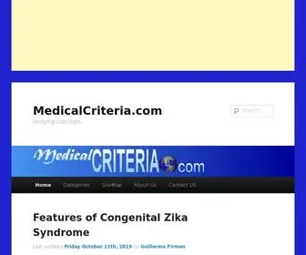 Medicalcriteria.com(Unifying Concepts) Screenshot