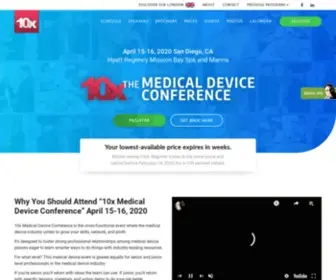 Medicaldeviceevents.com(April 15) Screenshot