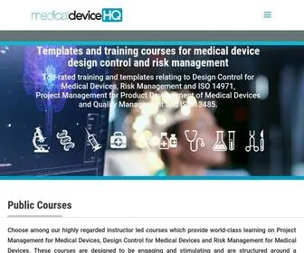 Medicaldevicehq.com(Medical Device Design Control) Screenshot