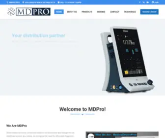 Medicaldevicepros.com(MDPro Home) Screenshot